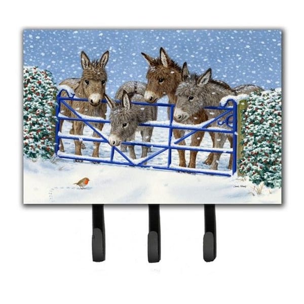 Carolines Treasures Carolines Treasures ASA2210TH68 Donkeys & Robin at the Fence Leash or Key Holder ASA2210TH68 - main